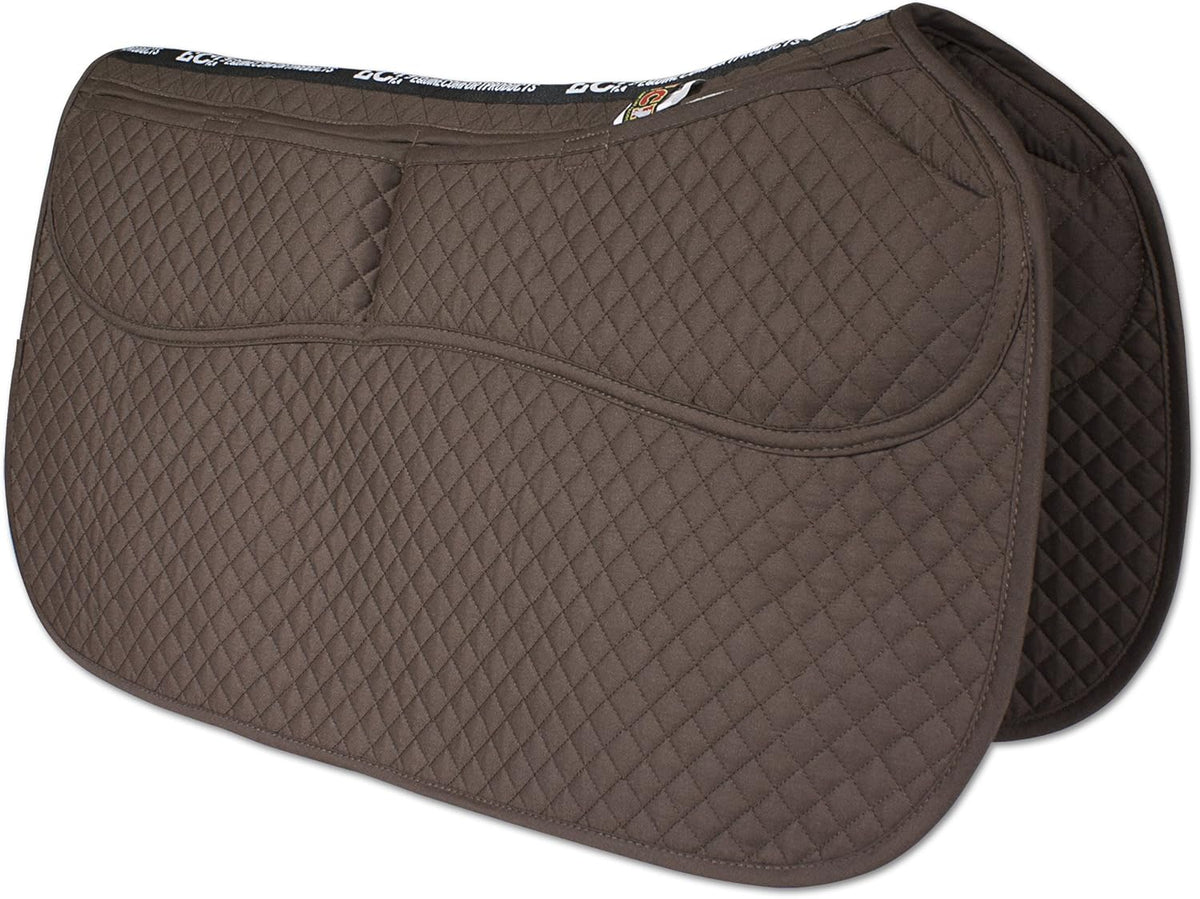 ECP Equine Comfort Products Thermoregulating Western Saddle Pad, Machine Washable Contoured Fit