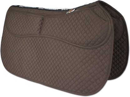 ECP Equine Comfort Products Thermoregulating Western Saddle Pad, Machine Washable Contoured Fit
