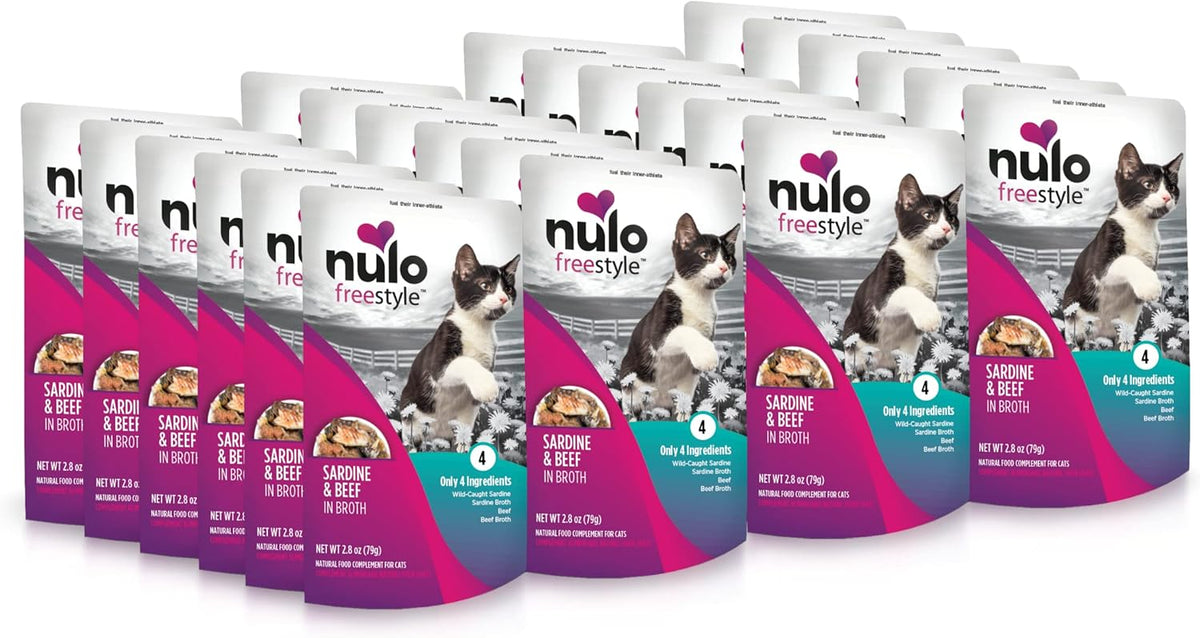 Nulo Freestyle Cat & Kitten Wet Cat Food Pouch, Premium All Natural Grain-Free Soft Cat Food Topper