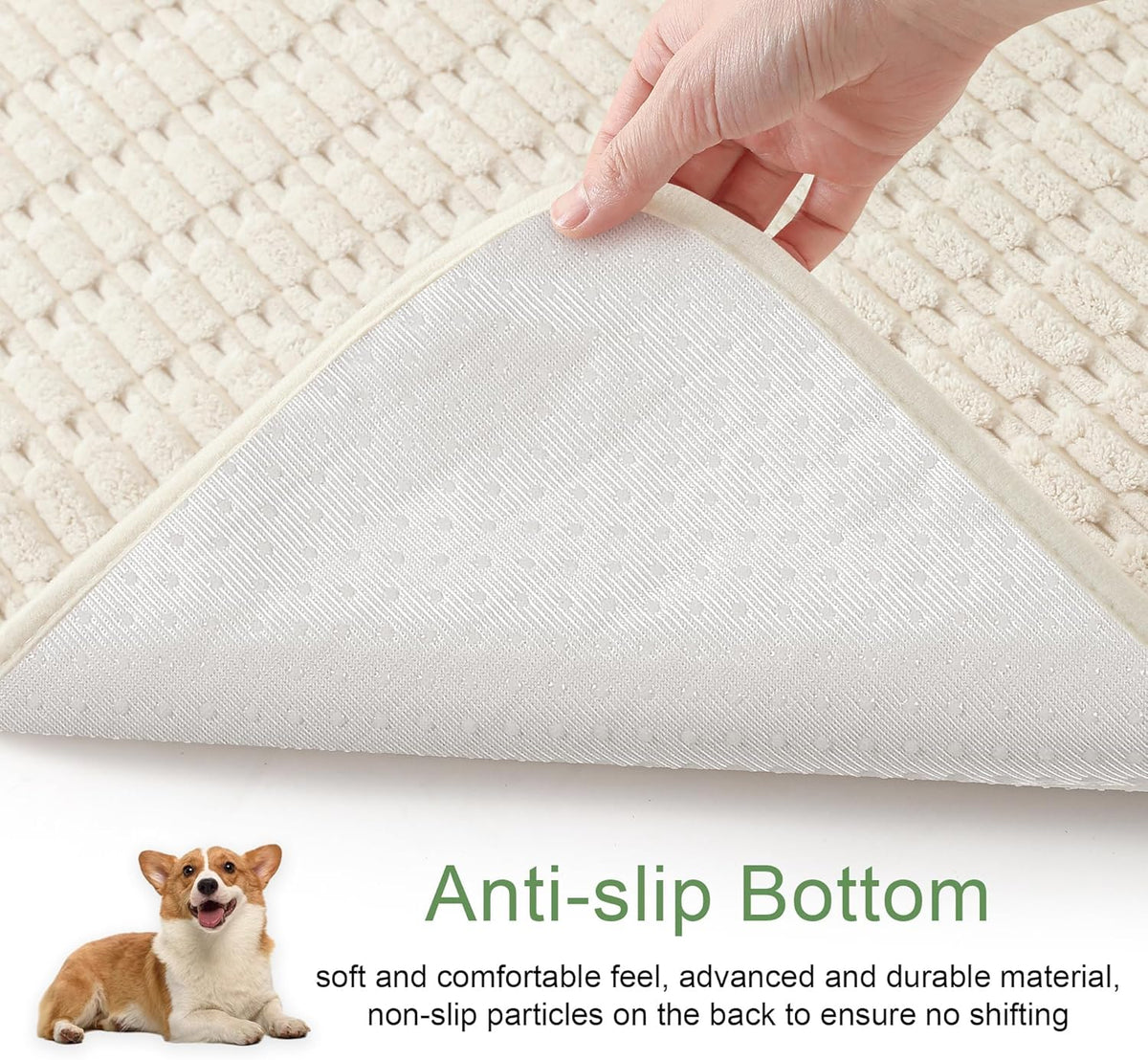 Washable Pee Pads for Dogs, 2 Pack Reusable Puppy Pads Dog Pads, Non-Slip Dog Pee Pads, Leakproof