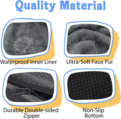 Large Orthopedic Dog Bed Washable - XL Dog Couch Sofa - Four Sides Dogs Beds Waterproof Non-Slip