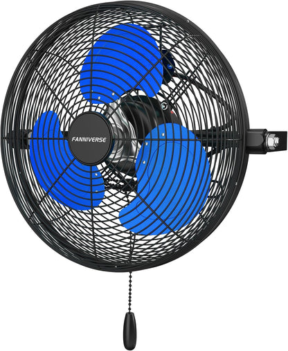 12 Inch Wall Fan Pro Series - Indoor High Velocity Wall Mount Fan for Commercial, Residential