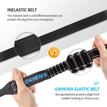 Dog Seat Belt 3-in-1 Car Harness for Dogs Adjustable Safety Seatbelt for Car Nylon Reflective