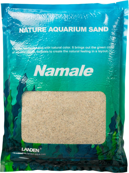 LANDEN Namale Aquarium Sand 2L(Approx 7 lbs), Super Natural for Aquarium Landscaping, Cosmetic Sand