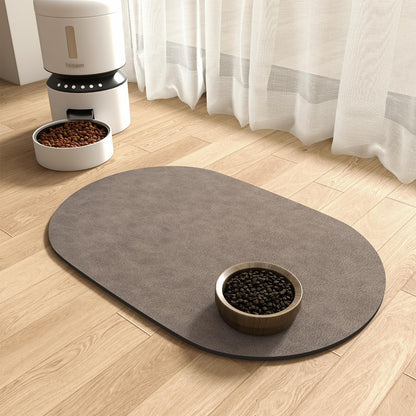 Absorbent Dog Food Mat-Dog Mat for Food and Water Bowl, Quick Dry Pet Food Mat, No Stains Dog