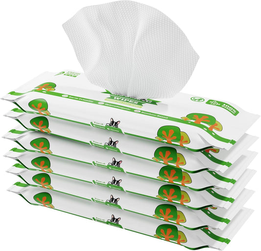Pogi’s Dog Wipes Travel Packs – Hypoallergenic Pet Wipes for Paws, Body & Butt – Cleaning &