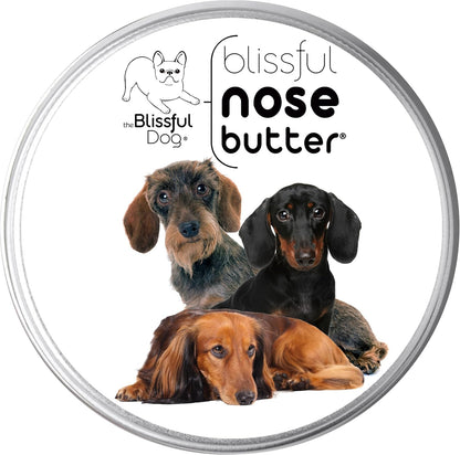 The Blissful Dog Dachshund Nose Butter for Dry, Cracked Skin, Lick-Safe Dog Nose Balm with