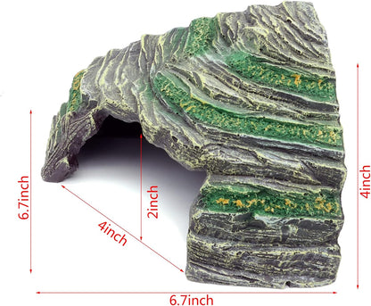 JIHAQUA Terrarium Decor Reptile Hide Reptile Hides and Caves Aquarium Tank Accessories