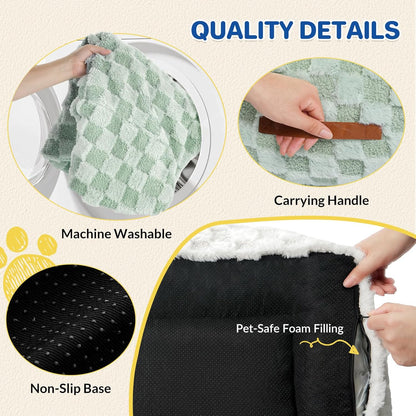 Large Dog Bed Sofa, Fluffy Pet Bed for Medium and Large Dogs, Supportive Dog Couch Sofa for Dogs