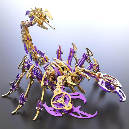 Scorpion 3D Metal Puzzles Kits for Adults Teens – 454 Pcs – Mechanical Assembly Models – 4 Hours to