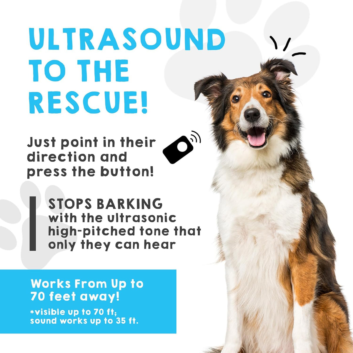 2023 Ultrasonic Dog Bark Deterrent & Behavior Corrector - Stop Barking, Jumping, Aggression Without
