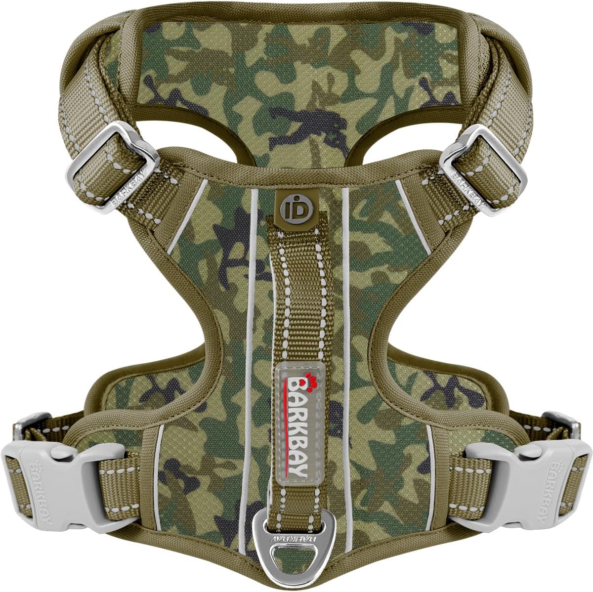 BARKBAY Dog Harness No Pull with ID Tag Pocket - Heavy Duty, Reflective, Easy Control for Large