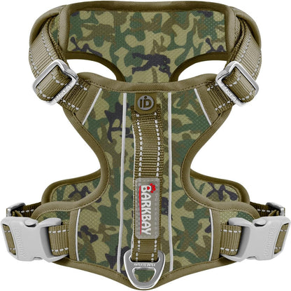 BARKBAY Dog Harness No Pull with ID Tag Pocket - Heavy Duty, Reflective, Easy Control for Large