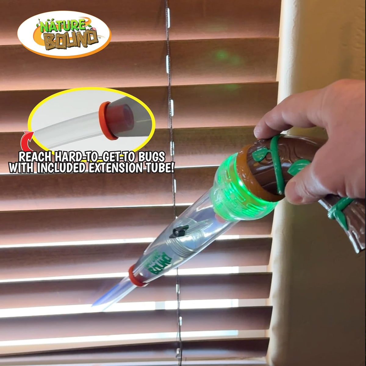 Nature Bound Bug Catcher Toy, Eco-Friendly Bug Vacuum, Catch and Release Indoor/Outdoor Play, Ages