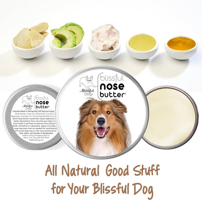 The Blissful Dog Collie Nose Butter for Dry, Cracked Skin, Lick-Safe Dog Nose Balm with