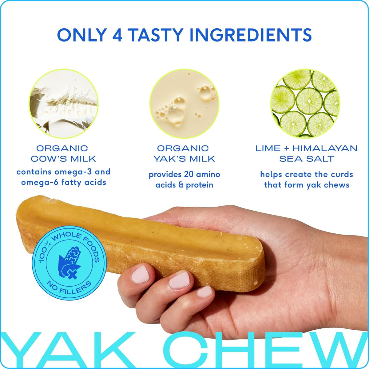 Native Pet Yak Cheese Himalayan Dog Chews XLarge - Long Lasting Dental Sticks for Extra Large