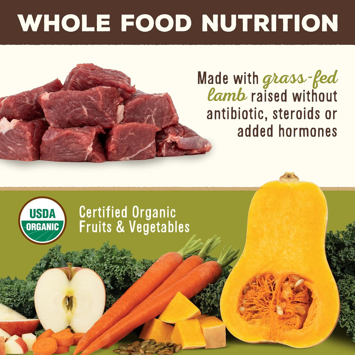 Primal Freeze Dried Raw Dog Food Nuggets, Lamb, Complete & Balanced Meal, Also Use as Topper or