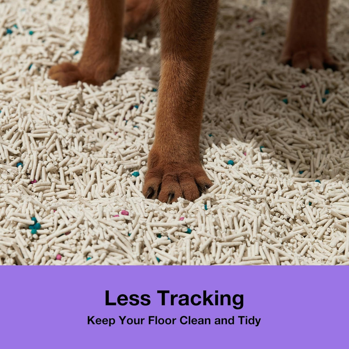 VETRESKA Tofu Cat Litter,Natural Kitty Litter Strong Clumping Flushable Cat Litter Pellets Ultra