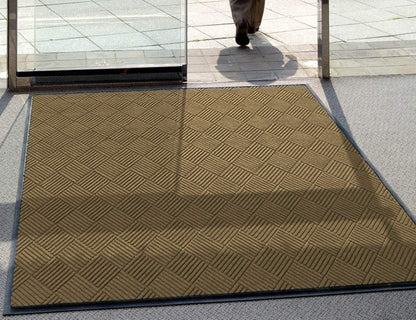 WaterHog Diamond | Commercial-Grade Entrance Mat with Rubber Border – Indoor/Outdoor, Quick Drying