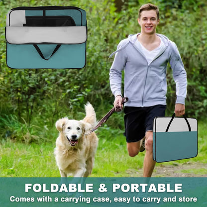 Dog Playpen, Portable Pet Play Pen for Cat, Puppies, Rabbits, Chickens, Foldable Large-Capacity Pet