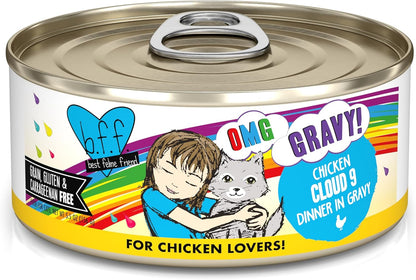 Weruva B.F.F. OMG - Best Feline Friend Oh My Gravy!, Chicken Cloud 9 with Chicken in Gravy, 5.5oz