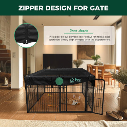 FXW Homeplus Unleashed Indoor Dog Playpen - Stress-Free and Safe Play, Heavy Duty 32 Inch 8 Wire