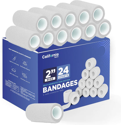 Self-Adhesive Bandage Wrap - Suitable for All Sports - Breathable Athletic Tape for Wrists - Knee