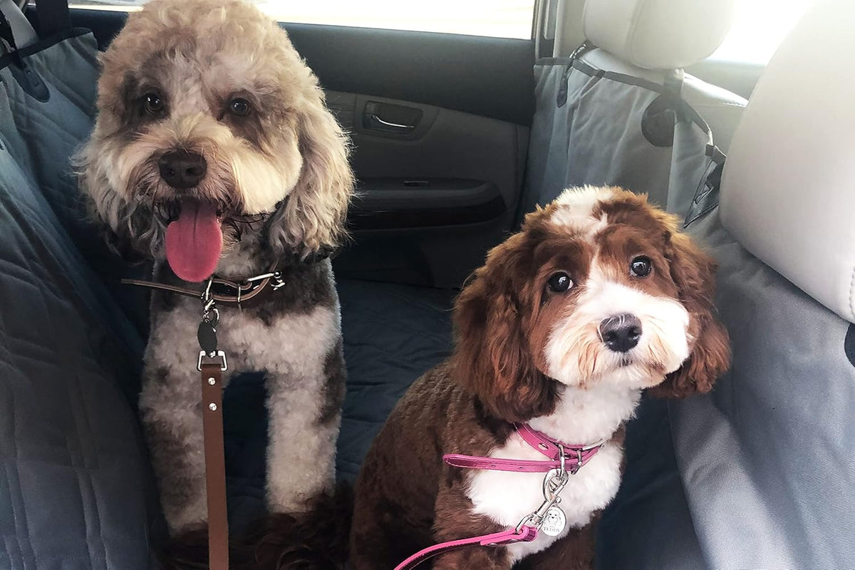 Bulldogology Dog Car Seat Cover Waterproof Heavy Duty Bench Dog Hammock Backseat Protector from