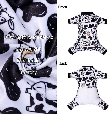 CuteBone Dog Halloween Pajamas Puppy Onesies Small Dogs Soft Pjs Coat Cat Apparel Comfy Pet