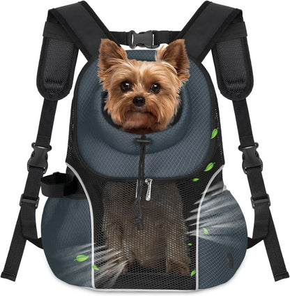 WOYYHO Pet Dog Carrier Backpack Small Dog Front Backpack Ventilated Mesh Dog Travel Back Pack with