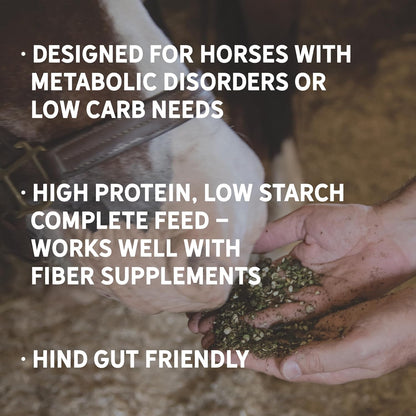 New Country Organics | Low Starch Horse Feed | Horse Food for Horses with Metabolic Disorders or