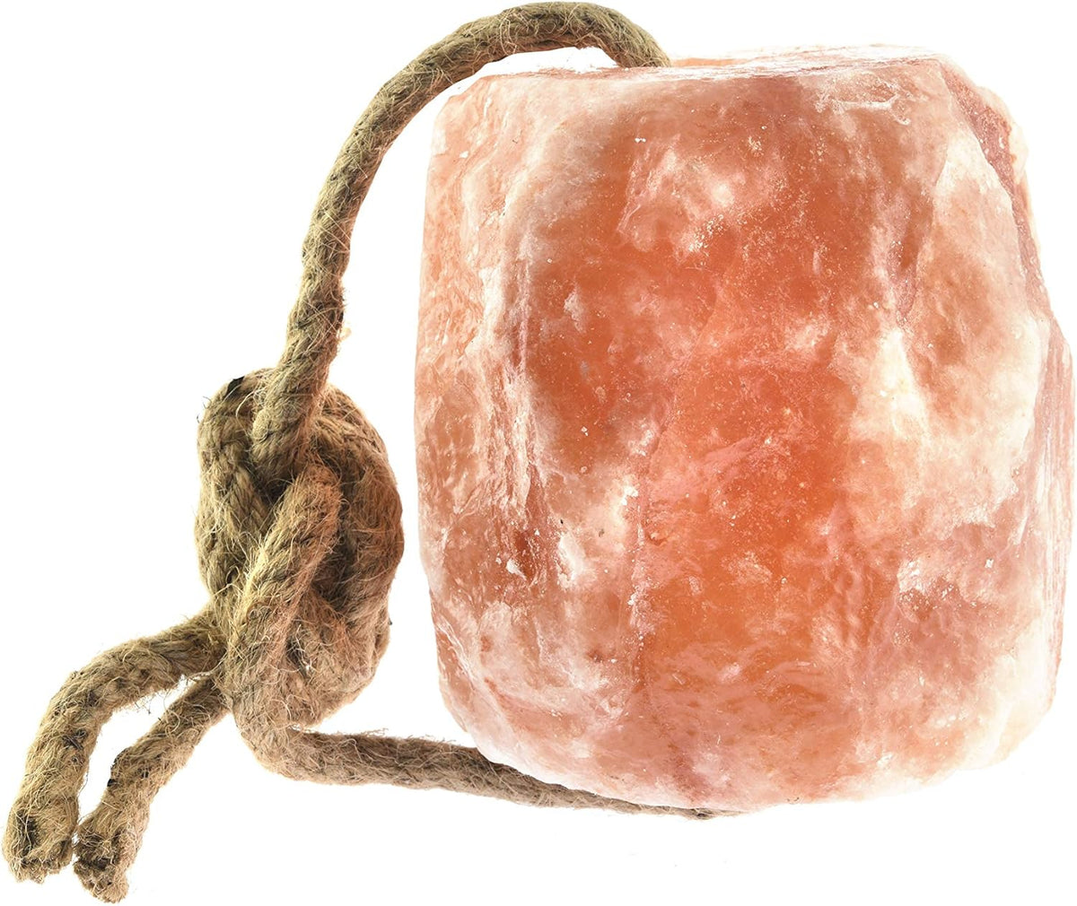 UMAID Himalayan Salt Lick 6 lbs On Rope for Horse, Deer, Goat, and Livestock Animals - Himalayan