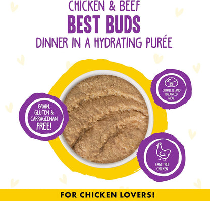 Weruva B.F.F. Play - Best Feline Friend Paté Lovers, Aw Yeah!, Chicken & Beef Best Buds with