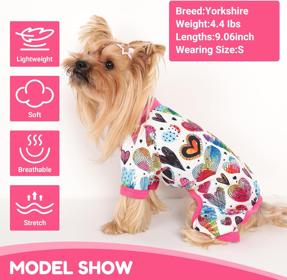 Dog Pajamas Small Sized Dogs Stretchable Summer Dog Clothes Pjs 4 Legs Girl Boy Cute Soft Puppy