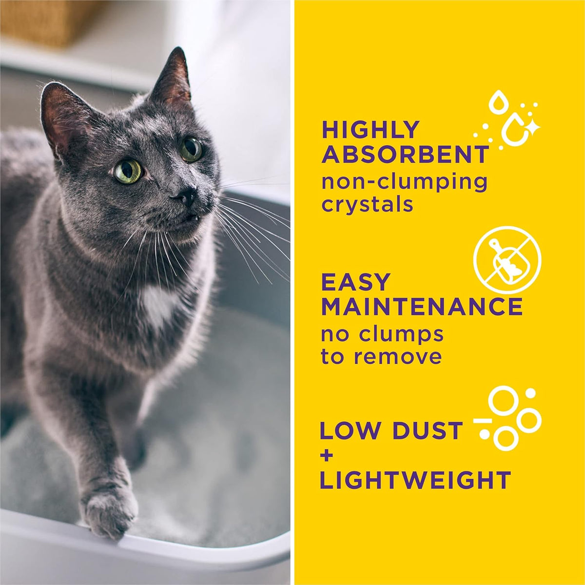 Purina Tidy Cats Tidy Care Alert Cat Health Monitoring Non Clumping Cat Litter with Silica Crystals