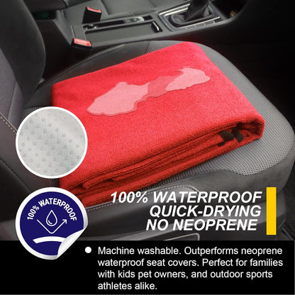 Back Seat Cover for Car Trucks Van SUV,Waterproof Rear Bench Towel Seat Covers for Dogs and