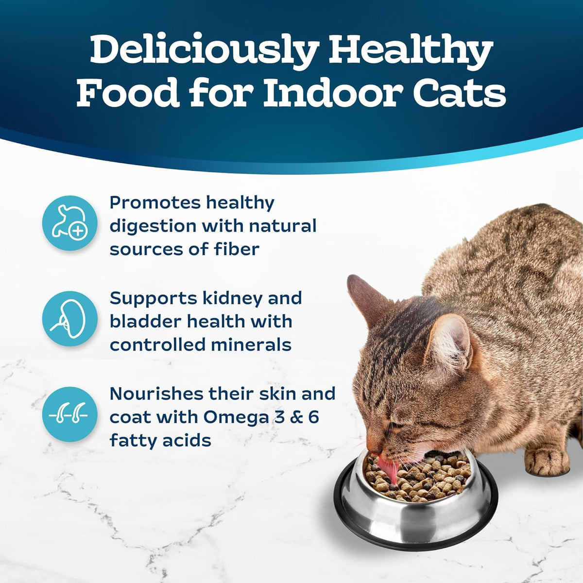 Blue Buffalo Tastefuls Adult Dry Cat Food Indoor Cat Formula, Made in the USA with Natural