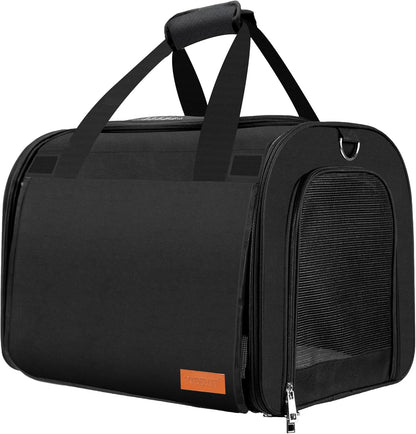 TWDEPART Cat Carrier Backpack - Multifunctional, Firm & Foldable with Roll-Up Shade, Breathable