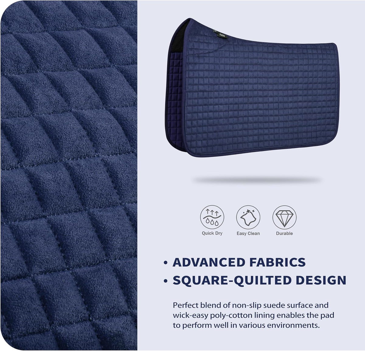 Tackmore Western Saddle Pad Breathable, Shock-Absorbing Saddle Pad