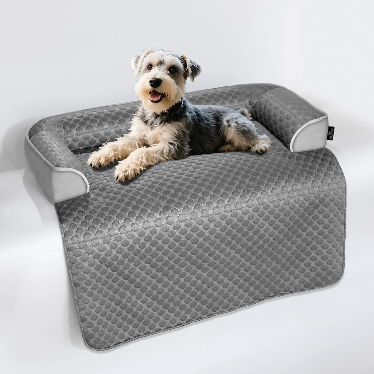 Large Cooling Dog Bed – 41 x 37 inch Waterproof Couch Cover for Dogs Washable, Non-Slip Bottom