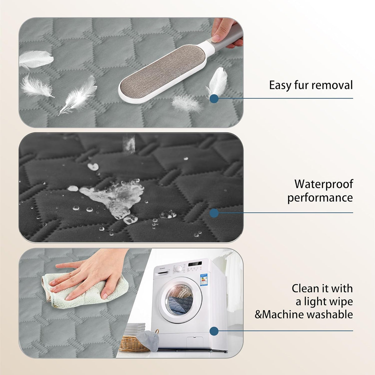 gogobunny 100% Double Sided Waterproof Dog Blanket Soft Pet Bed Cover Reversible Protect Furniture