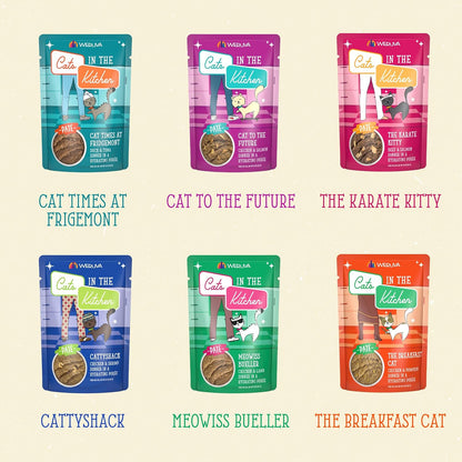 Weruva Cats in The Kitchen Slide N' Serve The Brat Pack Variety Cat Food Pouches 3 Ounce (Pack of