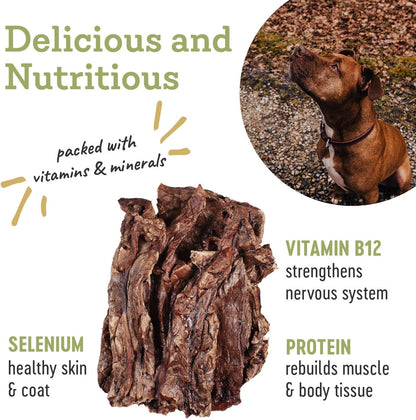 Farm Hounds - Beef Lung - Premium Natural Beef Lung Jerky for Dogs - Made from 100% Humanely Raised