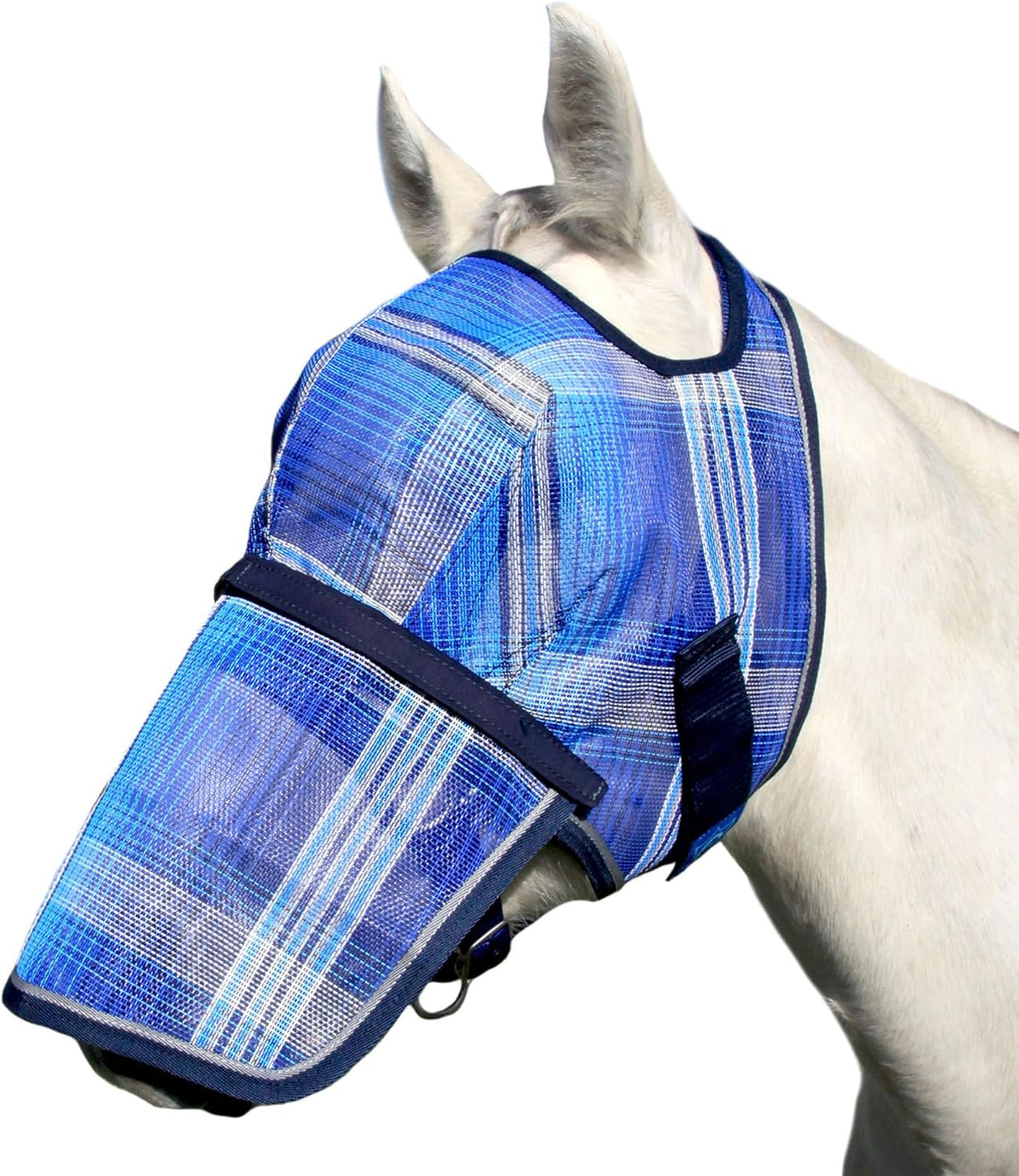 Kensington Signature Fly Mask with Removable Nose — Protects Horses Face and Nose from Biting