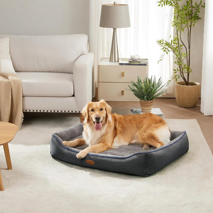 Orthopedic Dog Beds for Medium Dogs, Durable Egg Crate Foam Sofa Dog Bed wit Washable Removable