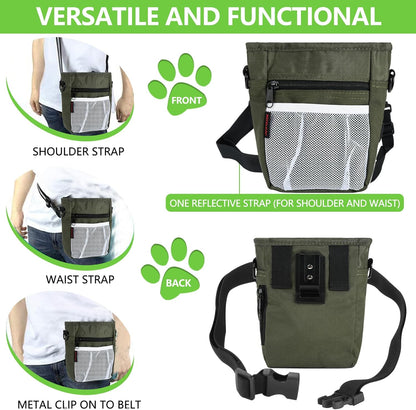 Dog Treat Pouches for Pet Training with Magnetic Closure Treat Pouches for Pet Training,Large Dog