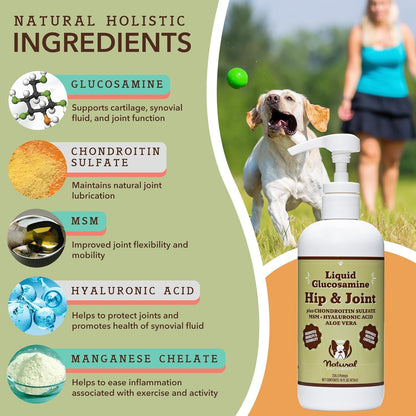 Natural Dog Company Healthy Joints, Skin and Coat Bundle for Dogs, Includes (1) Bottle Natural Dog