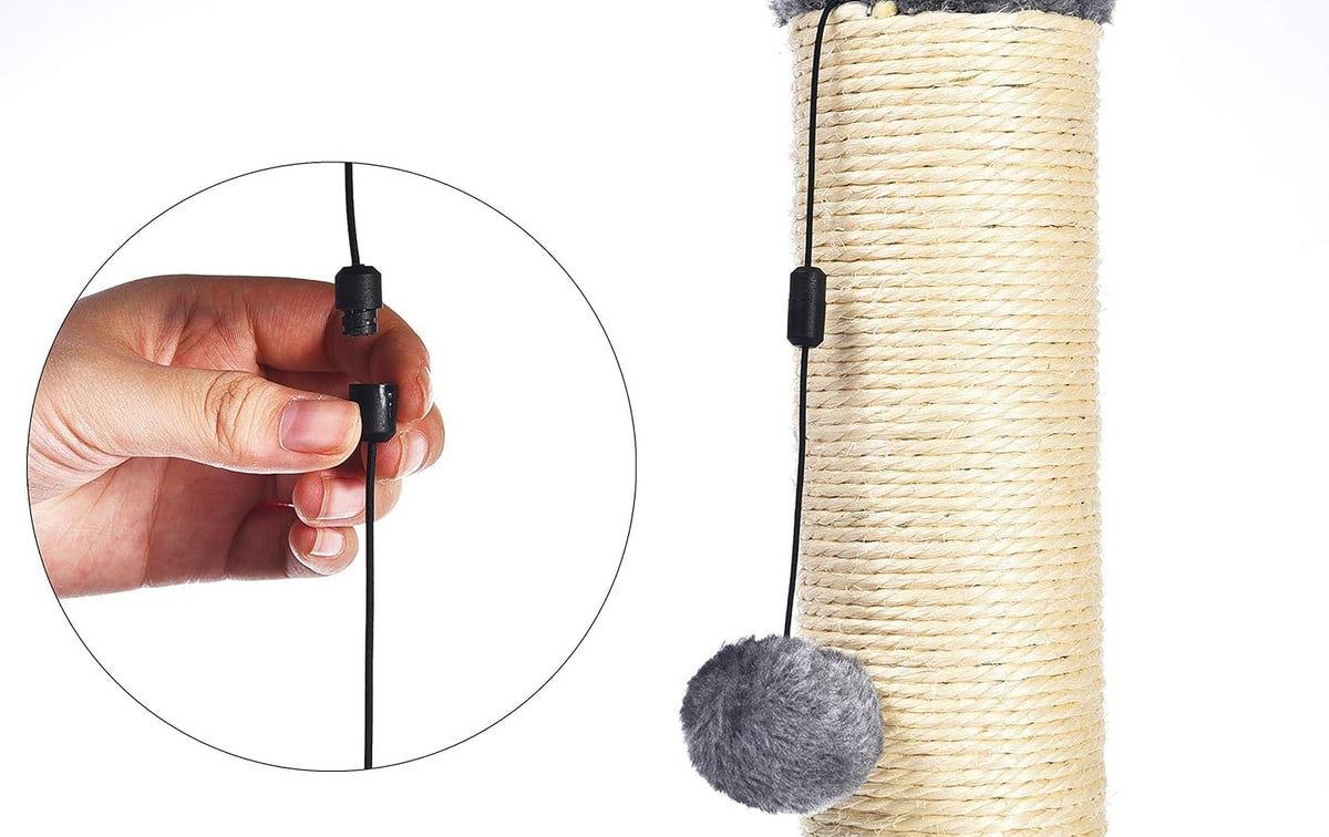 Amazon Basics Cat Scratcher - Indoor Classic Single Cat & Kittens Scratching Post, Medium (31.5"H)
