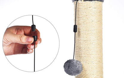 Amazon Basics Cat Scratcher - Indoor Classic Single Cat & Kittens Scratching Post, Medium (31.5"H)