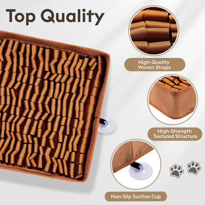 Snuffle Mat for Dogs, Dog Puzzle Mat, Interactive Dog Toys for Enrichment,Sniff Mats with Non-Slip